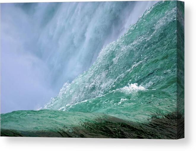 Niagara Canvas Print featuring the photograph Niagara Falls at the Edge by Flinn Hackett