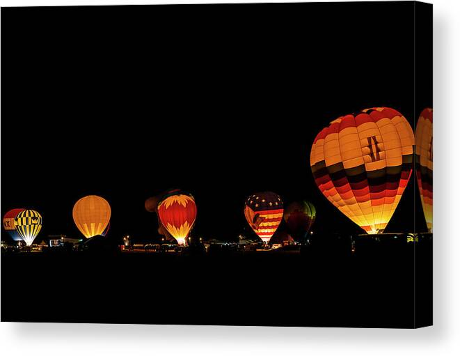 Balloon Canvas Print featuring the digital art Night The Night by Todd Tucker