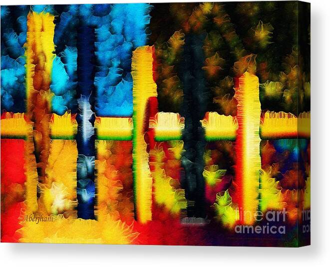 Global Warming Canvas Print featuring the mixed media Ode to Australia California Antarctica and the Amazon Rainforest by Aberjhani