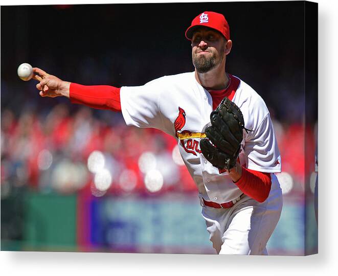 St. Louis Cardinals Canvas Print featuring the photograph Pat Neshek by Jeff Curry