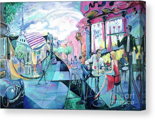 Pepe's Canvas Print featuring the painting Pepe's Place by Cherie Salerno