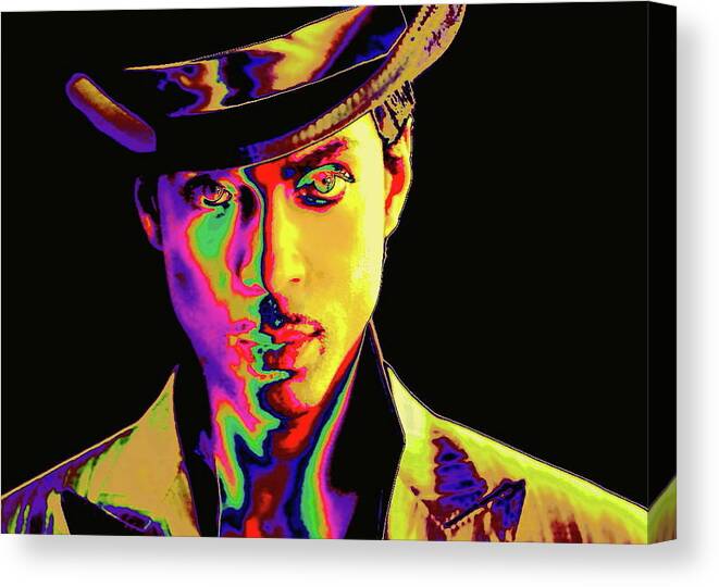 Prince Canvas Print featuring the digital art Prince by Larry Beat