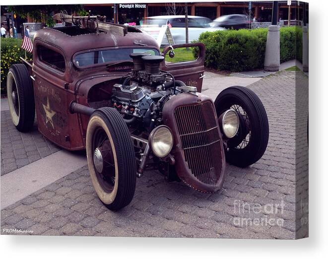 South Lake Tahoe Canvas Print featuring the photograph Rat Rod by PROMedias US