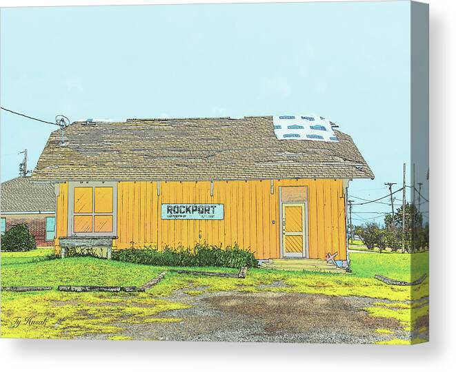 Rockport Canvas Print featuring the photograph Rockport Depot by Ty Husak