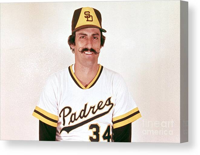 Rollie Fingers Canvas Print featuring the photograph Rollie Fingers by Mlb Photos