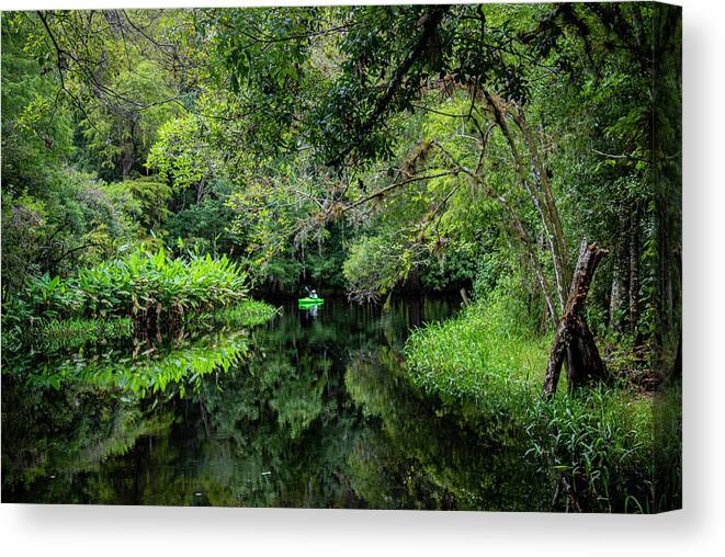 Kayak Canvas Print featuring the photograph Serenity by Dart Humeston