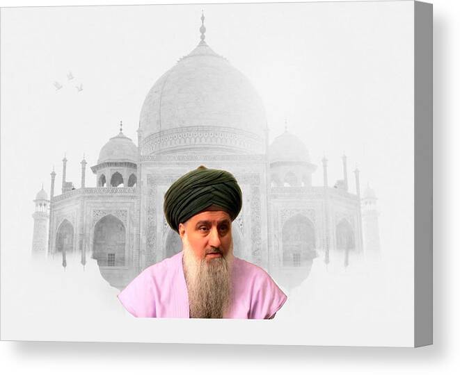 Sufi Meditation Center Canvas Print featuring the digital art Shaykh Nurjan - Palace by Sufi Meditation Center