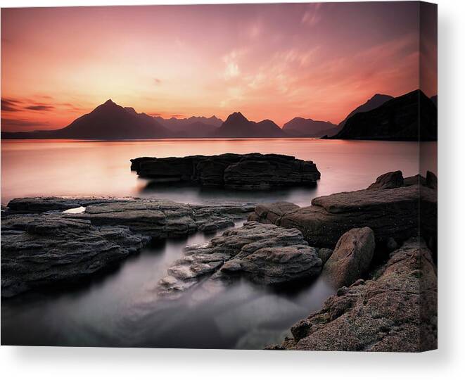 Isle Of Skye Canvas Print featuring the photograph Skye Sunset Afterglow by Grant Glendinning