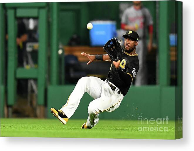 People Canvas Print featuring the photograph Starling Marte and Anthony Rendon by Joe Sargent
