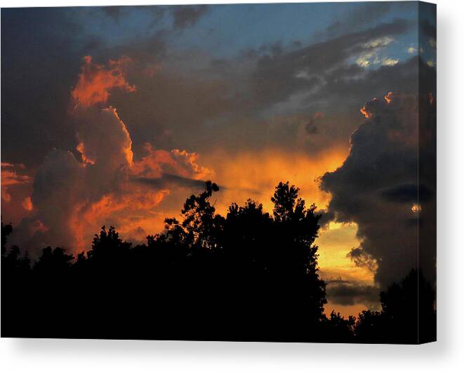 Evening Canvas Print featuring the photograph Summer Evening - Two by Linda Stern