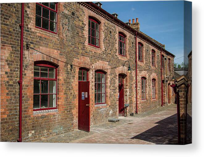 Terrace Canvas Print featuring the photograph Terraced offices by Average Images