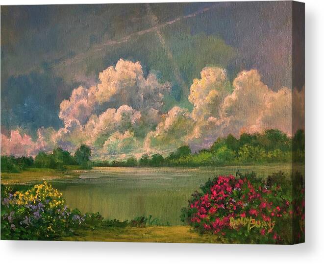 Sky Canvas Print featuring the painting The Effulgent Splendor by Rand Burns