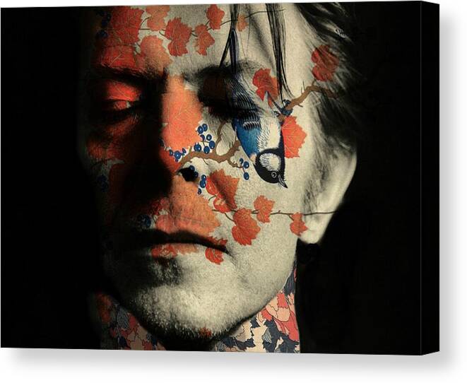 David Bowie Canvas Print featuring the mixed media The Man Who Sold The World by Paul Lovering