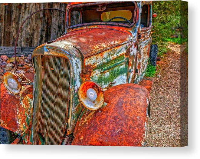  Canvas Print featuring the photograph The Old Boss by Rodney Lee Williams