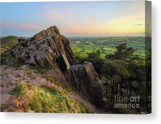 Sky Canvas Print featuring the photograph The Roaches 18.0 by Yhun Suarez