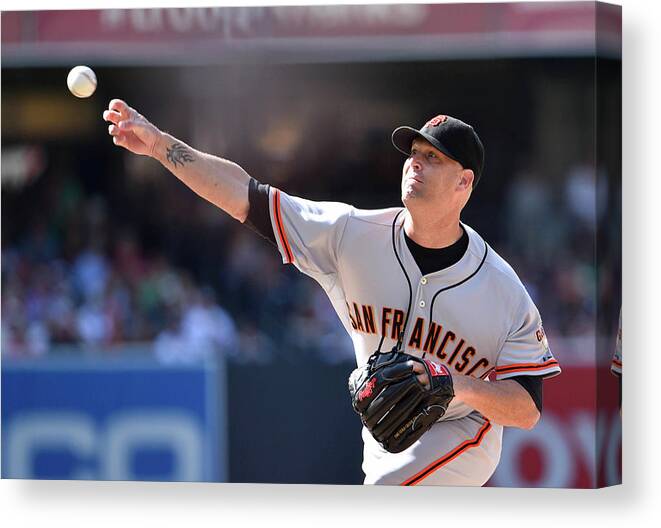 California Canvas Print featuring the photograph Tim Hudson by Denis Poroy