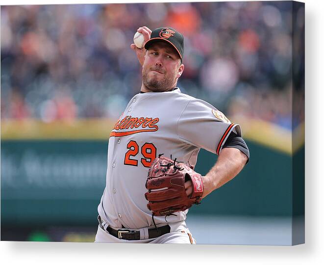 Ninth Inning Canvas Print featuring the photograph Tommy Hunter by Leon Halip