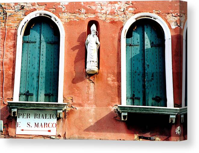 Travel Canvas Print featuring the photograph Venice by Claude Taylor
