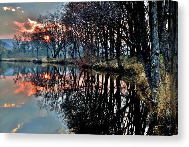 Spring Canvas Print featuring the photograph Warm Spring Evening by Susie Loechler