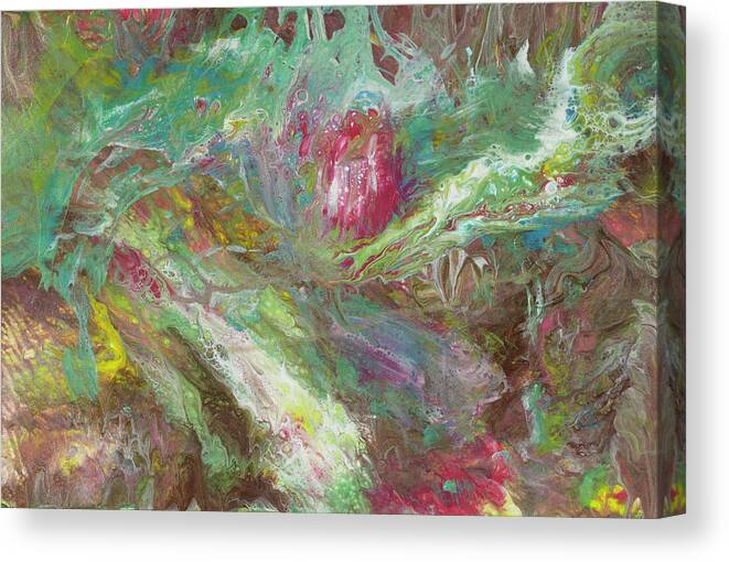 Water And Earth Canvas Print featuring the painting Rosewater by Tessa Evette