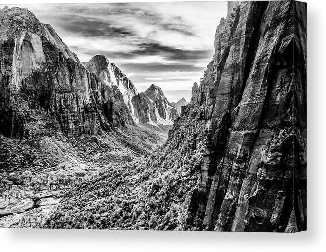 Cosina/voigtlander Nokton Classic 35mm F1.4 Sc Canvas Print featuring the photograph Zion Canyon by Eugene Nikiforov
