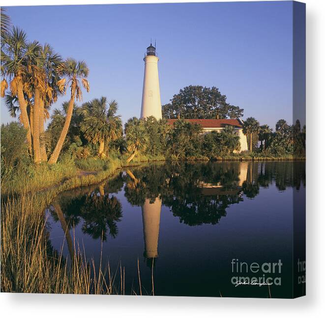 Saint Mark's Lighthouse Canvas Print featuring the photograph Saint Mark's Lighthouse by John Douglas