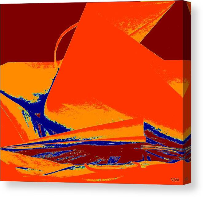 Orange Canvas Print featuring the photograph Arrangement - Orange by VIVA Anderson