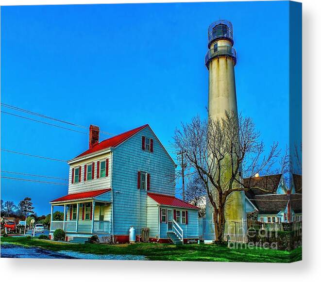 Fenwick Canvas Print featuring the photograph Fenwick Island Lighthouse by Nick Zelinsky Jr