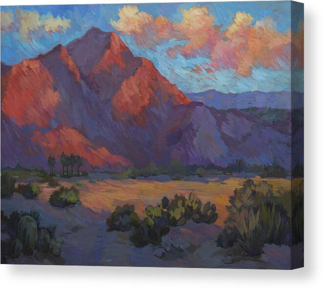 Mountain Majesty Canvas Print featuring the painting Mountain Majesty by Diane McClary