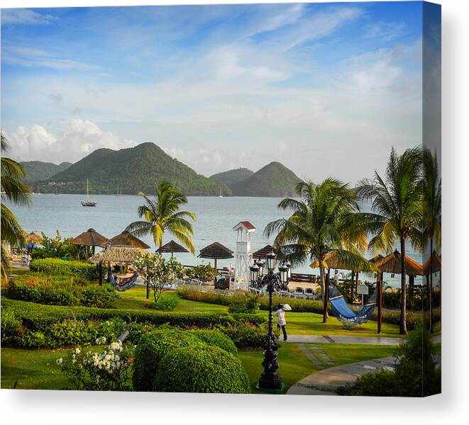 St. Lucia Canvas Print featuring the photograph Sandals St. Lucia by Joe Winkler
