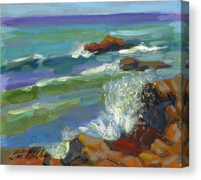 Baja Canvas Print featuring the painting Splash 1 by Diane McClary