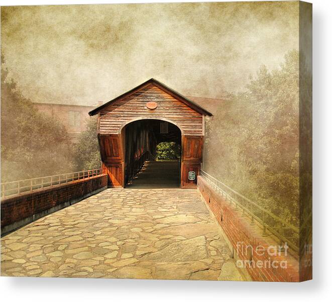 Bridge Canvas Print featuring the photograph The Other Side by Jai Johnson