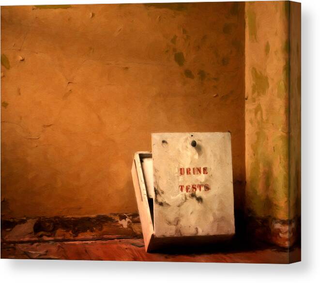 Vacant Rooms Canvas Print featuring the painting Urine Test by Michael Pickett