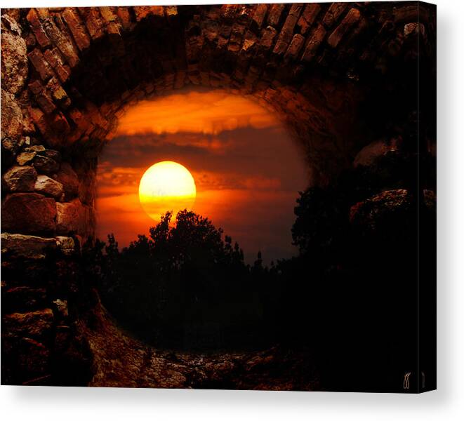 Memorable Canvas Print featuring the photograph Memorable Sunset by Jai Johnson