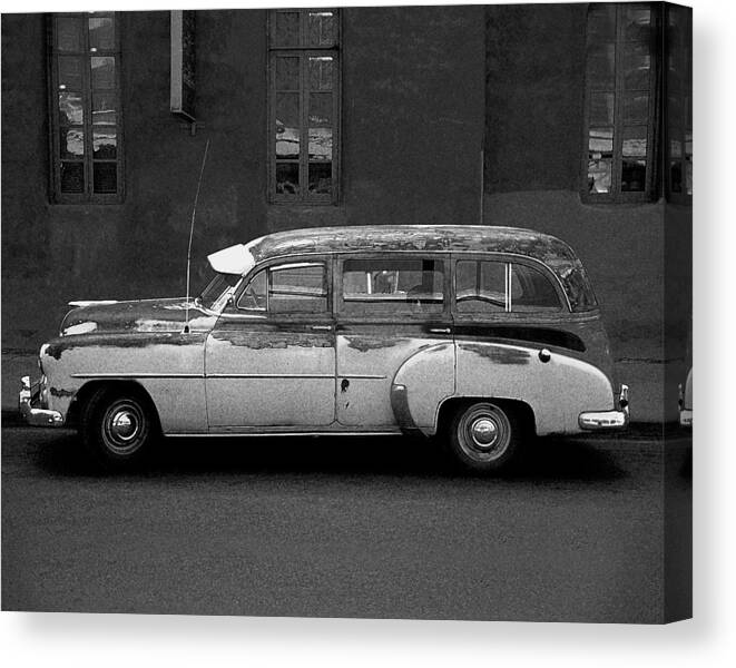 Old Chevy Canvas Print featuring the photograph Old Chevy #1 by Jim Mathis