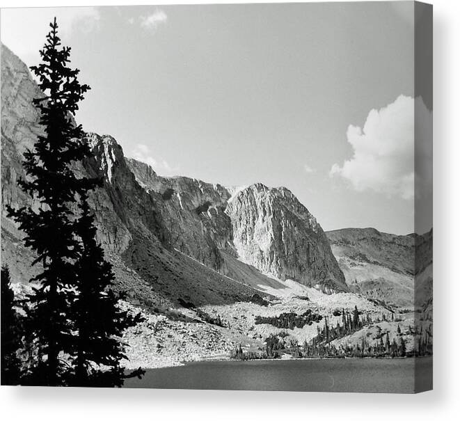 Landscape Canvas Print featuring the photograph Below Medicine Bow by Allan McConnell