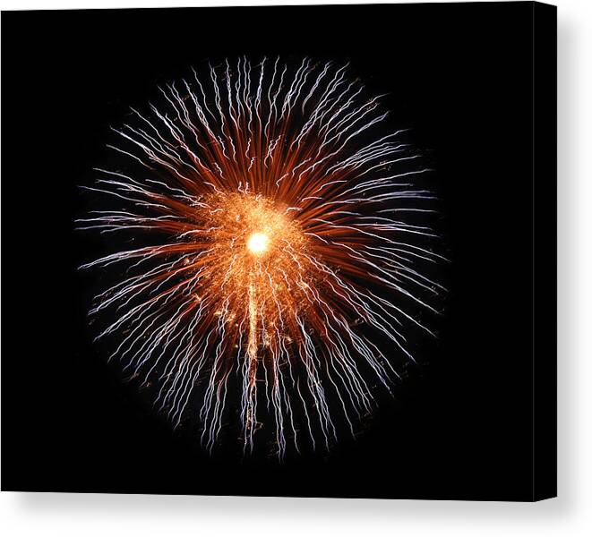 Fireworks Canvas Print featuring the photograph Big Bang by Gary Gunderson