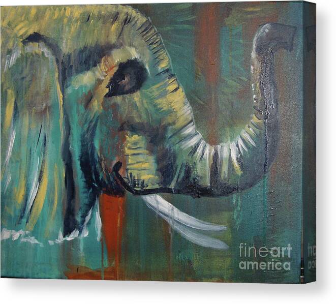 Thailand Canvas Print featuring the painting Green Wonder by Stuart Engel