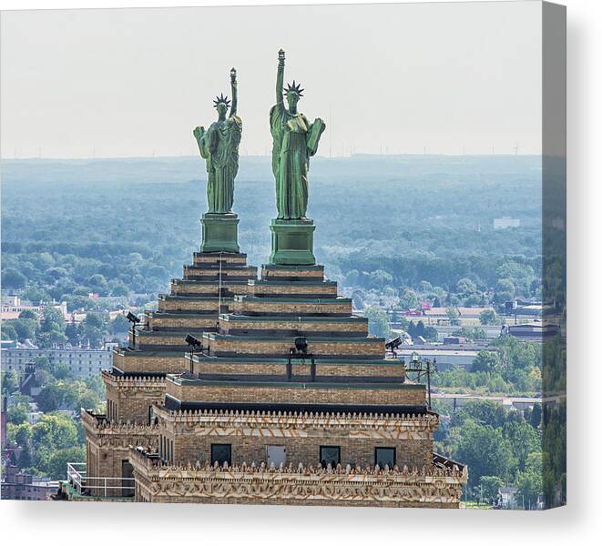 Liberty Canvas Print featuring the photograph Liberty Building - Buffalo,NY by Deborah Ritch