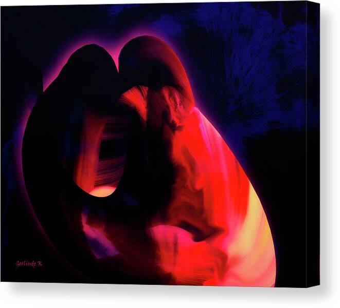 Abstract Canvas Print featuring the digital art Refuge by Gerlinde Keating - Galleria GK Keating Associates Inc