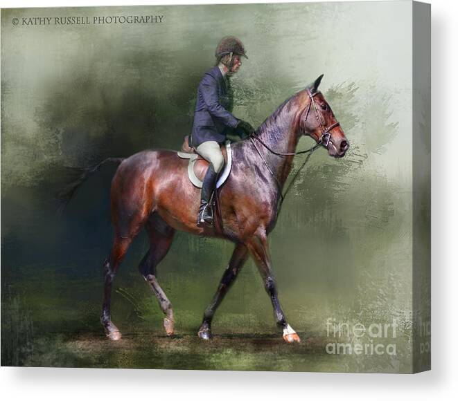 Equine Canvas Print featuring the photograph Still Learning by Kathy Russell