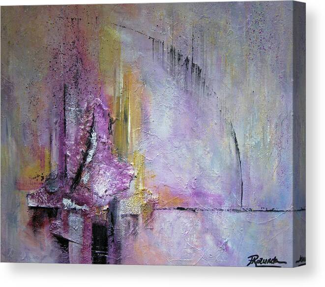 Abstract Canvas Print featuring the painting Time Lapse by Roberta Rotunda