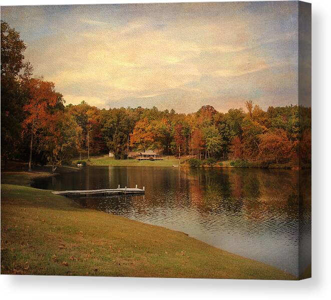 Autumn Canvas Print featuring the photograph Tranquility by Jai Johnson