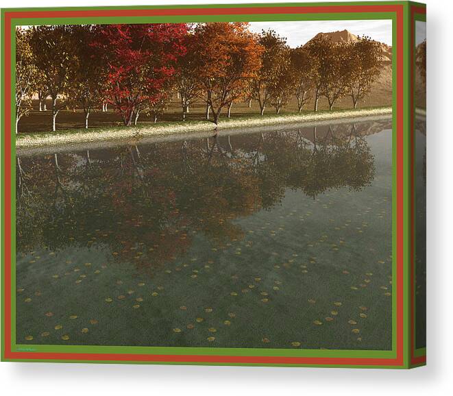 3d Canvas Print featuring the painting Autumn Twins by Williem McWhorter