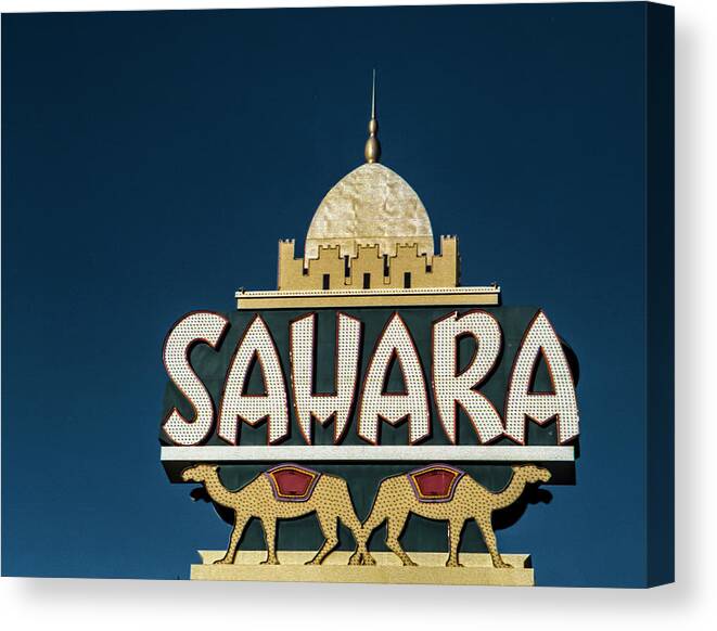 Film Canvas Print featuring the photograph Sahara Hotel 35 mm Film 2005 by Matthew Bamberg