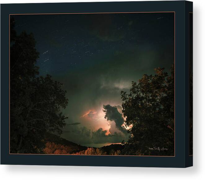  Canvas Print featuring the photograph Sandy Hook Storm by Timothy Harris