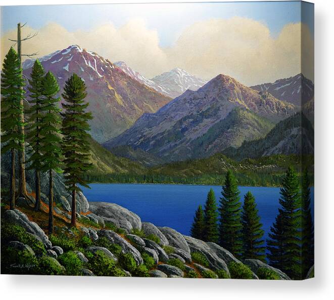 Landscape Canvas Print featuring the painting Sierra Views by Frank Wilson