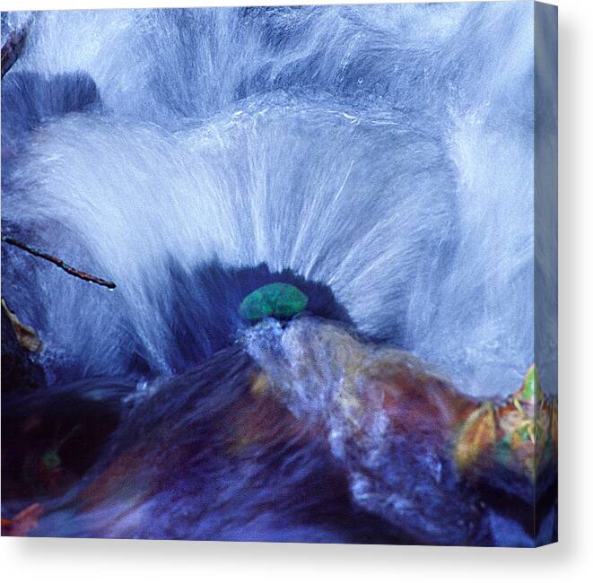 Water Canvas Print featuring the photograph Mill Creek Detail by Shirley D Cross 
