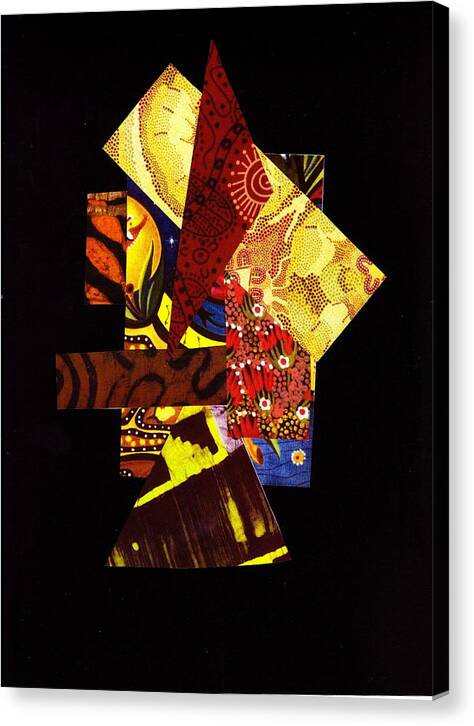Abstract Canvas Print featuring the mixed media Randomized Quilt Concepts by Bee Jay