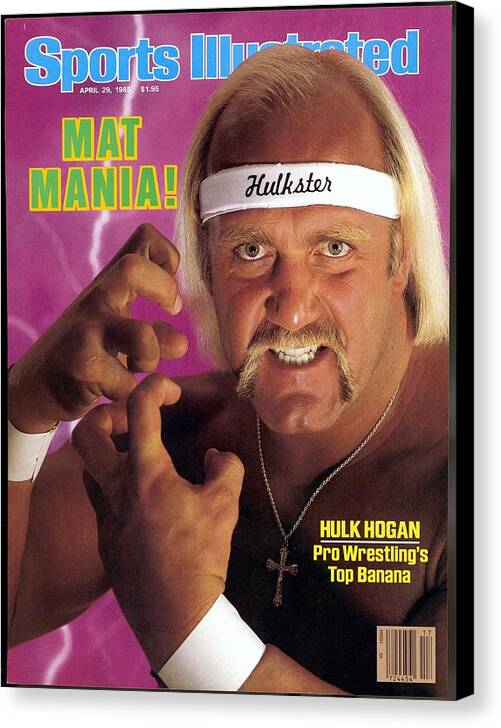 1980-1989 Canvas Print featuring the photograph Hulk Hogan, Wwf Professional Wrestling Sports Illustrated Cover by Sports Illustrated